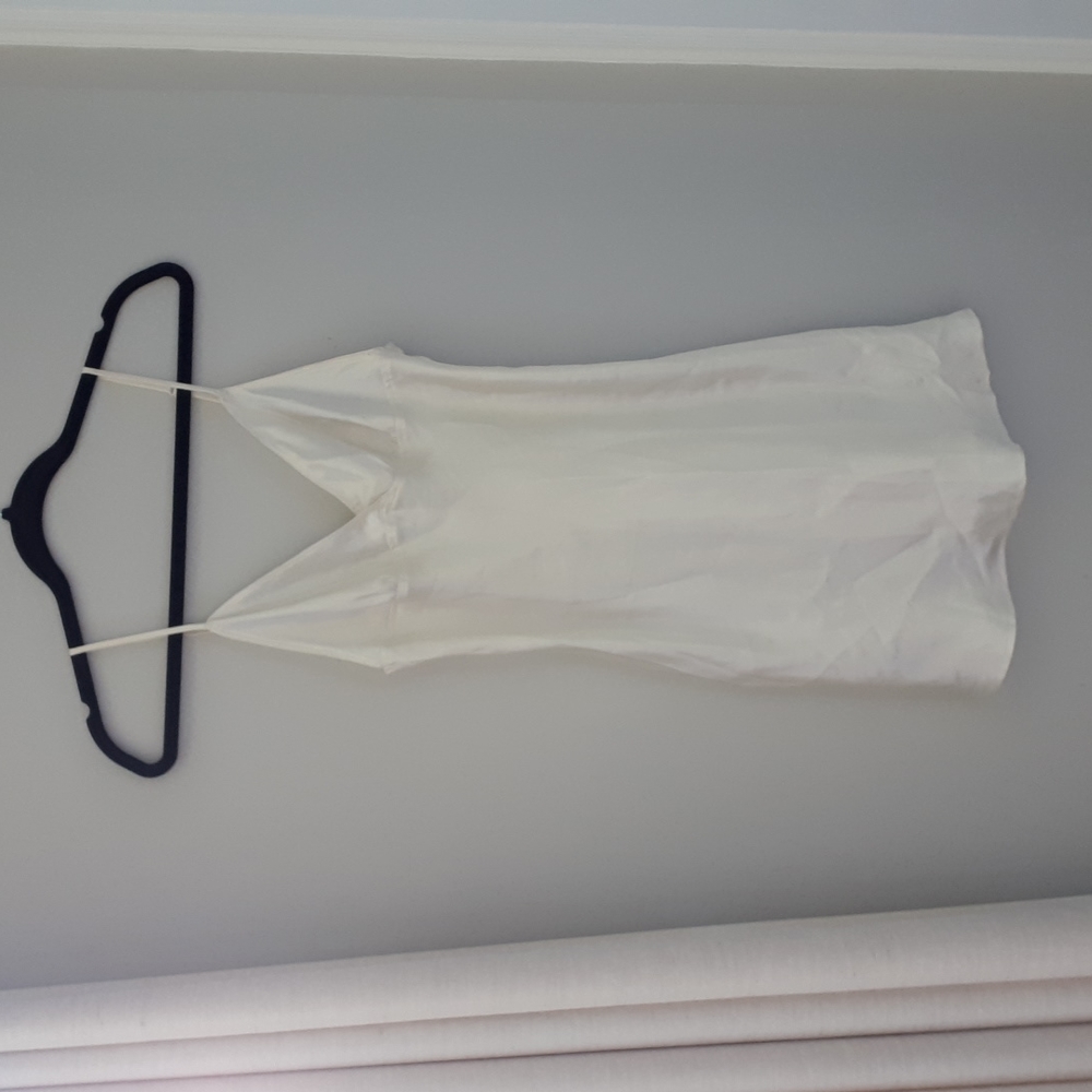 White slip dress